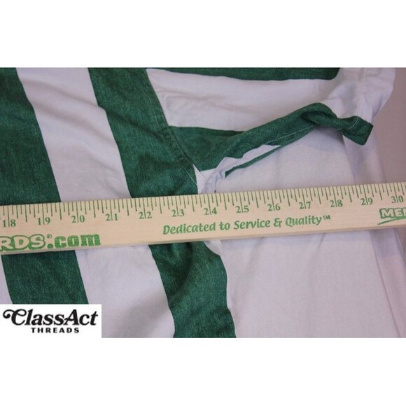 Chaps Ralph Lauren Mens Button Down Shirt White Multi Striped Short Sleeve L - Picture 4 of 9